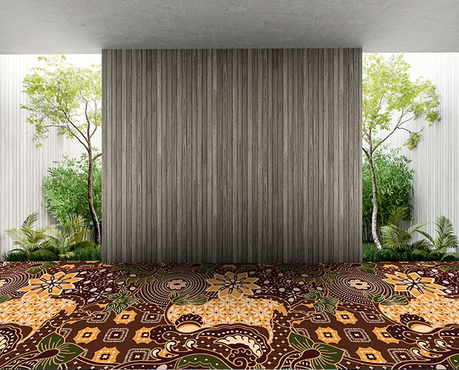 Multi Colored Cut Persian Residential Carpet