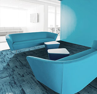 LANDS Blue Loop Natural Texture (Iceberg) Commercial Carpet Tiles