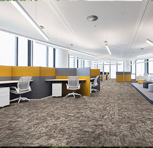 LANDS Brown Loop Natural Texture (Wave) Commercial Carpet Tiles