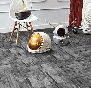 LANDS Dark Loop Natural Texture (Iceberg) Commercial Carpet Tiles