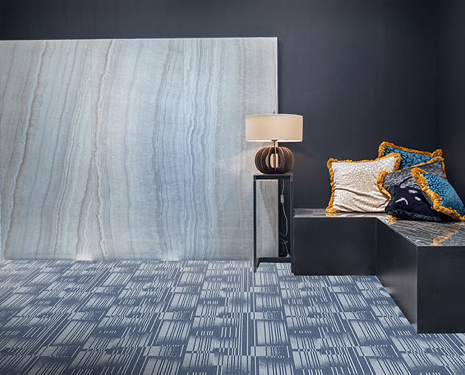 Blue Loop Contemporary Commercial Carpet