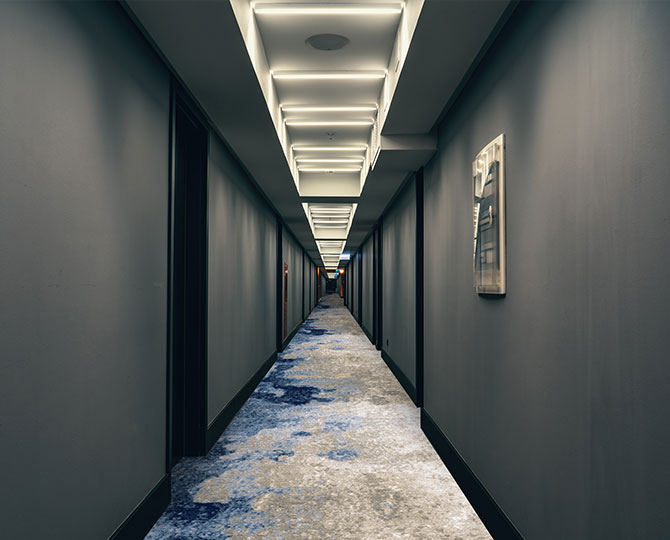 Blue Loop Luxury Commercial Carpet