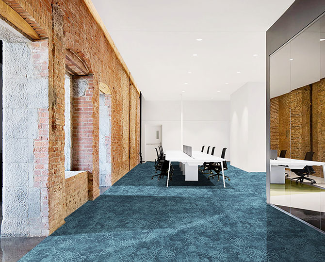 Commercial shop carpet tiles