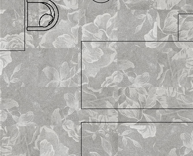 ART VISUAL Grey-1 Loop Modern Commercial Carpet Tiles