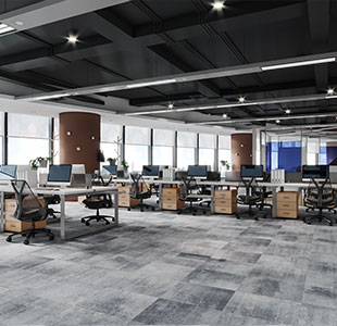 ART VISUAL Grey-2 Loop Modern Commercial Carpet Tiles