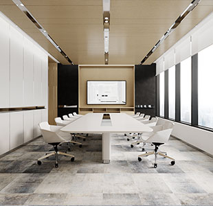 ART VISUAL White Loop Modern Commercial Carpet Tiles