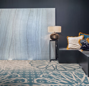 Blue Loop Contemporary Room Carpet