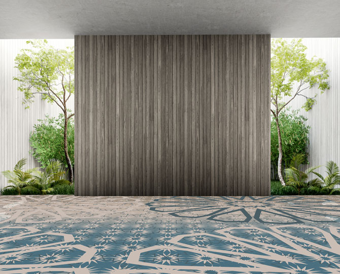 Blue Loop Contemporary Room Carpet