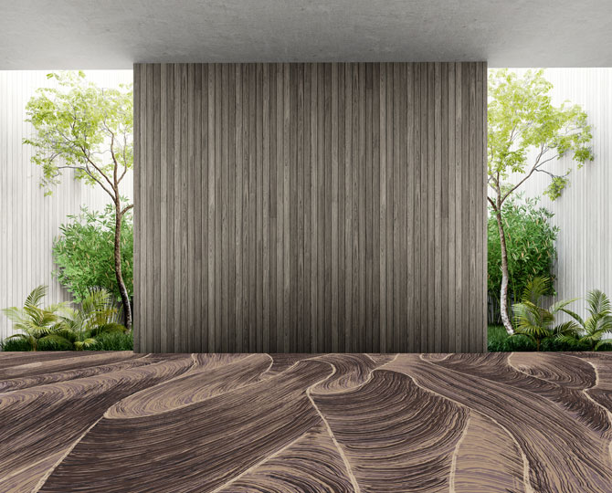 Brown Cut Modern Hotel Carpet 200x610