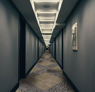 Yellow Loop Contemporary Hotel Carpet 180x234