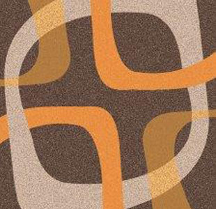 Orange Cut Modern Residential Carpet