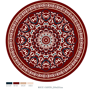 Red Vintag Round Rug