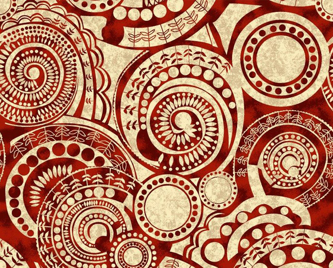 Red Modern Cut Banquet Carpet