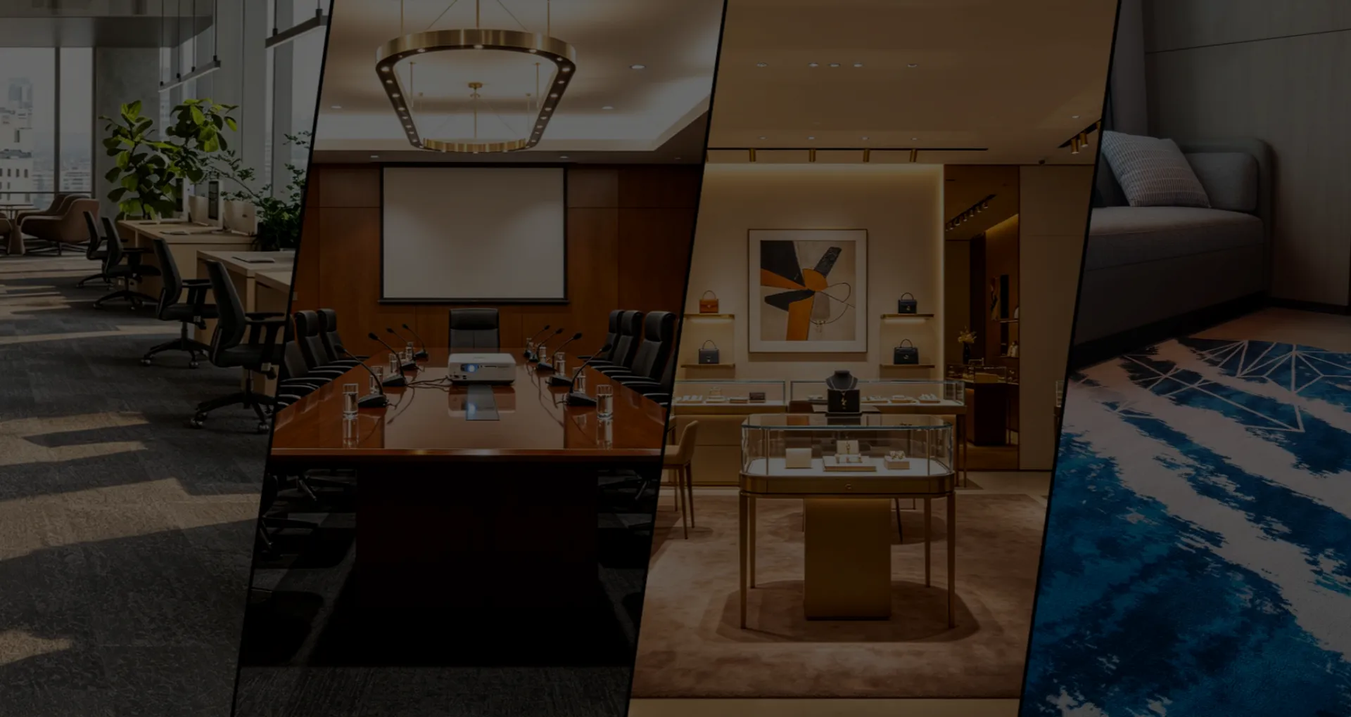 Complete Carpet Solutions for Hospitality<br>Commercial, Retail Chain OEM
